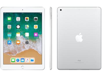 iPad 6 Apple 128GB Prata Tela 9.7” Retina - Proc. Chip A10 Câm. 8MP + Frontal iOS 11 Touch ID