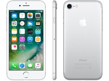 iPhone 7 Apple 32GB Prateado 4G Tela 4.7” Retina - Câm. 12MP + Selfie 7MP iOS 10 Proc. Chip A10 - Magazine Ofertaesperta