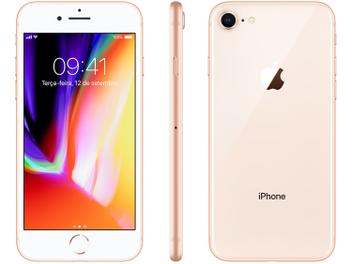 iPhone 8 Apple 64GB Dourado 4G Tela 4,7â€ - Retina CÃ¢m. 12MP + Selfie 7MP iOS 11