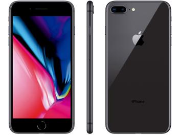 iPhone 8 Plus Apple 256GB Cinza Espacial 4G - Tela 5,5â€ Retina CÃ¢m. Dupla + Selfie 7MP iOS 12