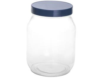 Jogo de Pote de Vidro Invicta com Tampa - Redondo 3 Peças