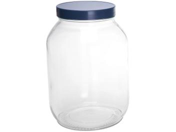 Jogo de Pote de Vidro Invicta com Tampa - Redondo 3 Peças