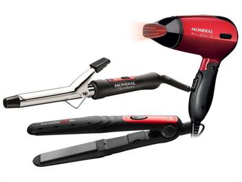 Kit Chapinha Secador Mondial Escova Modeladora - Mondial KT-53