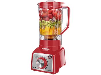 Liquidificador Mondial Turbo Inox L-1000 RI - 12 Velocidades com Filtro 1000W