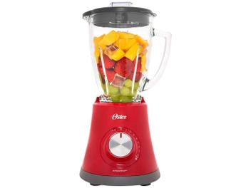 Liquidificador Oster Super Chef Copo de Vidro - 1,25L Vermelho 8 Velocidades 750W - Magazine Ofertaesperta