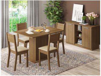 Mesa de Jantar 4 Lugares Retangular - Madesa Jade