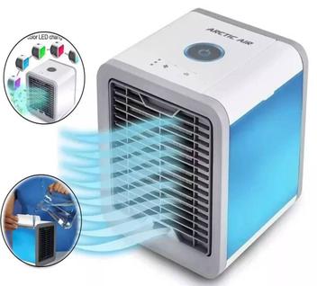 Mini Ar Condicionado Climatizador Ventilador umidificador de ar PortÃ¡til Colorida cool down Original - Tomate