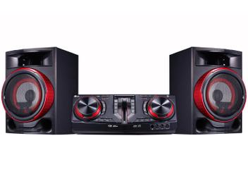 Mini System LG Bluetooth Dual USB MP3 CD Player - Rádio AM/FM 1800W Função DJ CJ87 X Boom