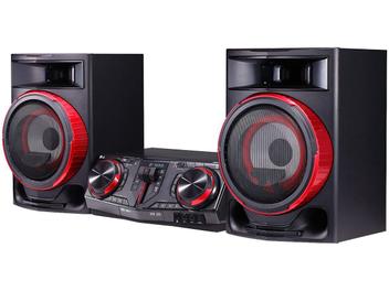 Mini System LG Bluetooth Dual USB MP3 CD Player - Rádio AM/FM 1800W Função DJ CJ87 X Boom