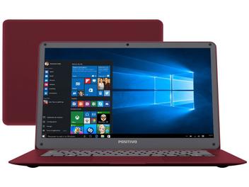 Notebook Positivo Motion Red Q 232A - Intel Quad Core 2GB 32GB LED 14 Windows 10