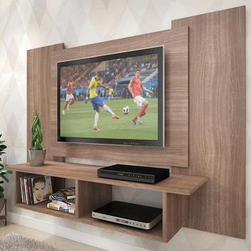 Painel Para Tv Até 48 Polegadas Anthony 2 Nichos Teka - Pnr Móveis