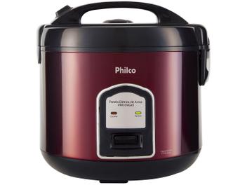 Panela de Arroz Elétrica Philco Inox Red - Collection PPA10VGVI 700W 10 XÃcaras Vermelha