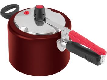 Panela de Pressão Clock PPFI 9295302825 AlumÃnio - 4,5L Vermelho