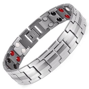 Pulseira MagnÃ©tica Bio-EnergÃ©tica TitÃ¢nio - Hottime