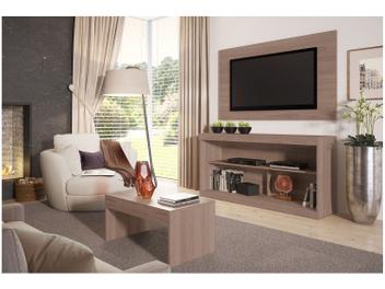 Rack para TV até 47” com Mesa de Centro e Painel - Multimóveis Inovare