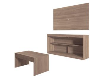 Rack para TV atÃ© 47â com Mesa de Centro e Painel - MultimÃ³veis Inovare
