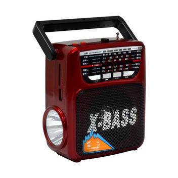 RÃ¡dio PortÃ¡til FM/AM/SW MegaStar RX-802BT com Bluetooth/USB/Lanterna - Vermelho