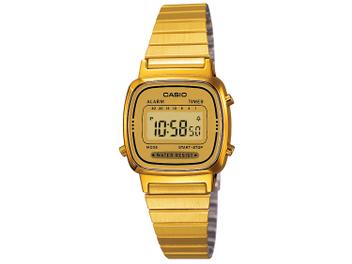 Relógio Feminino Casio Digital - Resistente à Água Calendário LA670WGA-9DF