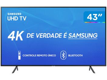 Smart TV 4K LED 43” Samsung UN43RU7100 Tizen - Wi-Fi Bluetooth HDR 3 HDMI 2 USB