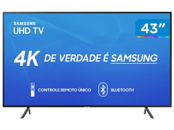 Smart TV 4K LED 43” Samsung UN43RU7100 Wi-Fi - HDR Inteligência Artificial Conversor Digital