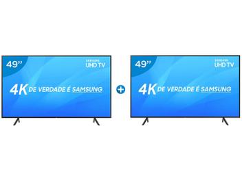 Smart TV 4K LED 49â Samsung NU7100 Wi-Fi HDR - Conversor Digital 3 HDMI 2 USB 2 Unidades