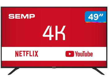 Smart TV 4K LED 49â€ Semp SK6000 Wi-Fi - Conversor Digital 3 HDMI USB