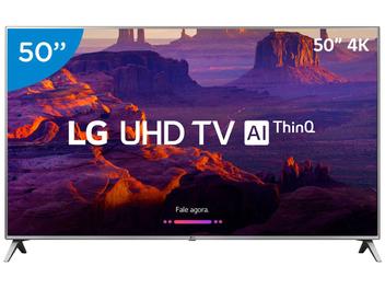 Smart TV 4K LED 50â€ LG 50UK6520 Wi-Fi HDR - InteligÃªncia Artificial Conversor Digital 4 HDMI