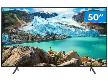 Smart TV 4K LED 50” Samsung UN50RU7100 Tizen - Wi-Fi Bluetooth HDR 3 HDMI 2 USB