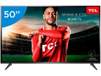 Smart TV 4K LED 50â€ TCL P65US Wi-Fi HDR - Conversor Digital 3 HDMI 2 USB