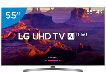 Smart TV 4K LED 55â€ LG 55UK6540 Wi-Fi HDR - InteligÃªncia Artificial Conversor Digital 4 HDMI