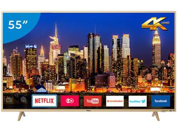 Smart TV 4K LED 55â€ Philco PTV55F61SNC - Wi-Fi Conversor Digital 3 HDMI 2 USB