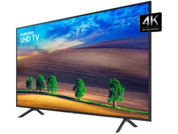 Smart TV 4K LED 55” Samsung NU7100 Wi-Fi HDR - Conversor Digital 3 HDMI 2 USB