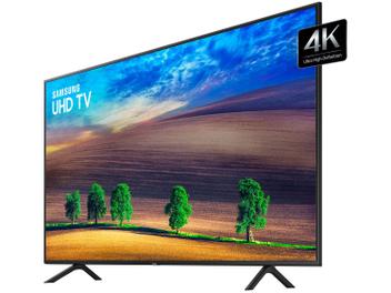 Smart TV 4K LED 55” Samsung NU7100 Wi-Fi HDR - Conversor Digital 3 HDMI 2 USB