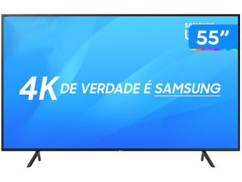 Smart TV 4K LED 55” Samsung NU7100 Wi-Fi HDR - Conversor Digital 3 HDMI 2 USB