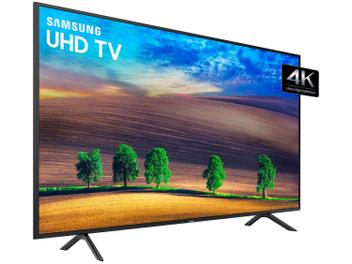 Smart TV 4K LED 55” Samsung NU7100 Wi-Fi HDR - Conversor Digital 3 HDMI 2 USB