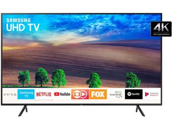 Smart TV 4K LED 55” Samsung NU7100 Wi-Fi HDR - Conversor Digital 3 HDMI 2 USB
