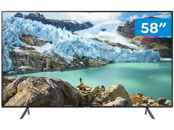 Smart TV 4K LED 58” Samsung UN58RU7100 - Wi-Fi HDR 3 HDMI 2 USB