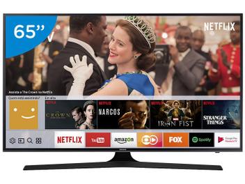 Smart TV 4K LED 65â Samsung 65MU6100 Wi-Fi - Conversor Digital 3 HDMI 2 USB