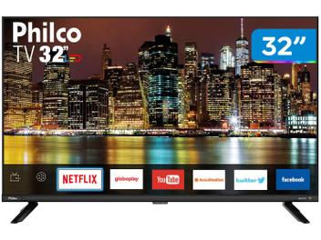 Smart TV LED 32” Philco PTV32G60SNBL Wi-Fi - 2 HDMI 1 USB