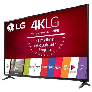 Smart TV LED 43" LG 43UJ6300, Ultra HD 4K, Wi-Fi, Painel IPS, HDMI, USB