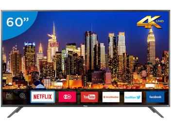 Smart TV LED 60â Philco 4K/Ultra HD - PTV60F90DSWN Conversor Digital Wi-Fi 3 HDMI