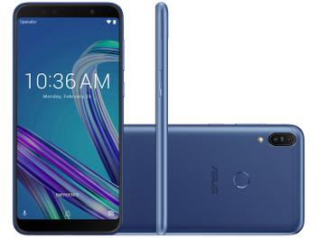 Smartphone Asus ZenFone Max Pro (M1) 32GB Azul 4G - 3GB RAM Tela 6â Câm. Dupla + Câm. Selfie 8MP