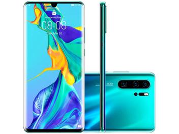 Smartphone Huawei P30 Pro 256GB Aurora 4G 8GB RAM - Tela 6,47â€ CÃ¢m. Quadrupla + CÃ¢m. Selfie 32MP