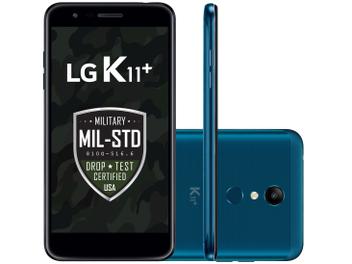 Smartphone LG K11+ 32GB Azul 4G Octa Core - 3GB RAM Tela 5,3” Câm. 13MP + Selfie 5MP Dual Chip