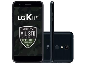 Smartphone LG K11+ 32GB Preto Dual Chip 4G - CÃ¢m. 13MP + Selfie 5MP Tela 5,3â€ HD Proc Octa Core