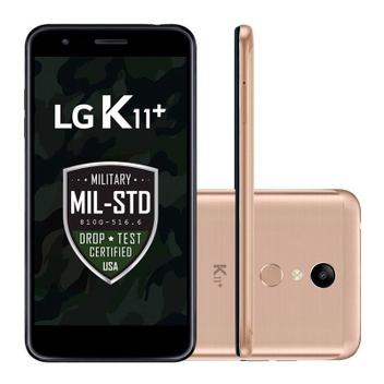 Smartphone LG K11+ Dourado 32GB Tela 5,3" Dual Chip Octa Core Câmera 13MP