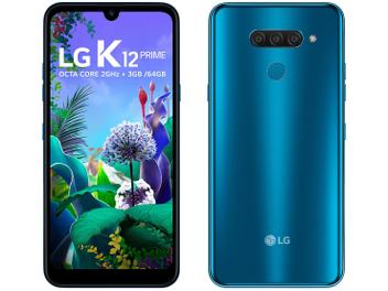 Smartphone LG K12 Prime 64GB Azul 4G Octa Core - 3GB RAM Tela 6,26” Câm. Dupla + Câm. Selfie  13MP