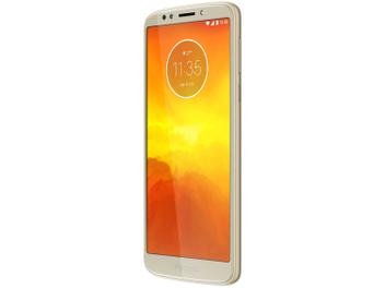 Smartphone Motorola Moto E5 16GB Ouro - Dual Chip 4G CÃ¢m 13MP + Selfie 5MP Flash Tela 5.7â€