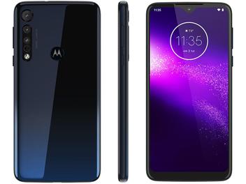 Smartphone Motorola One Macro 64GB Azul Espacial - 4G 4GB RAM Tela 6,2” Câm. Tripla + Câm. Selfie 8MP