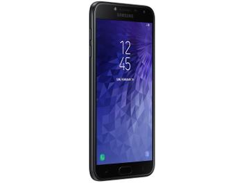 Smartphone Samsung Galaxy J4 16GB Preto 4G - 2GB RAM Tela 5,5” Câm. 13MP + Câm. Selfie 5MP